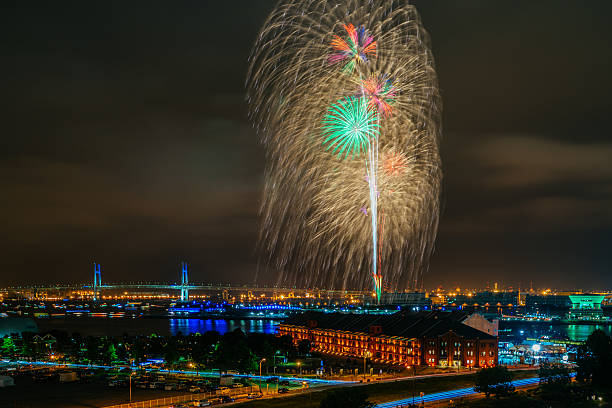 Fireworks at Yokohama, Japan