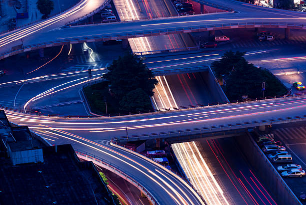 istock City-highway vehicles in the dusk 547516250