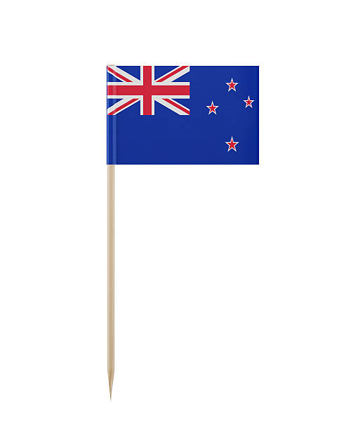istock Tiny New Zealand Flag on a Toothpick 547518568