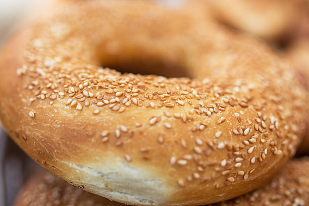 istock Traditional Turkish round Bagel with sesame seeds. 547520232