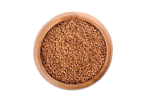 istock Buckwheat in a wooden bowl. 547520454