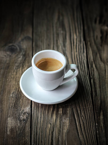 istock Espresso coffee on the vintage wood table 547522750