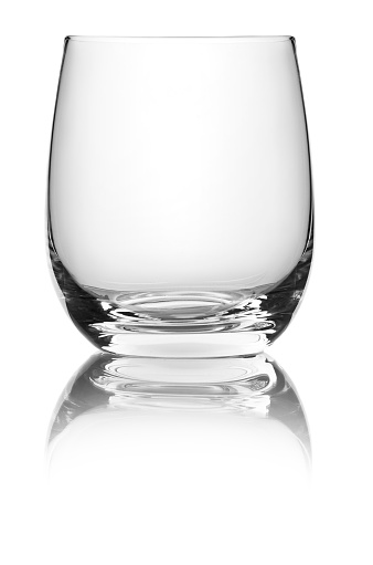 glass for drinks isolated