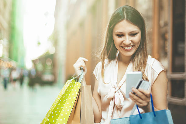 istock Shopping woman 547523386