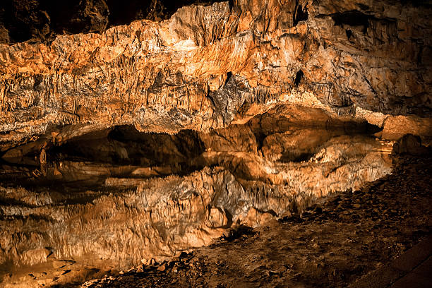 Free picture: Large rock formation in a underground cave made out of ...