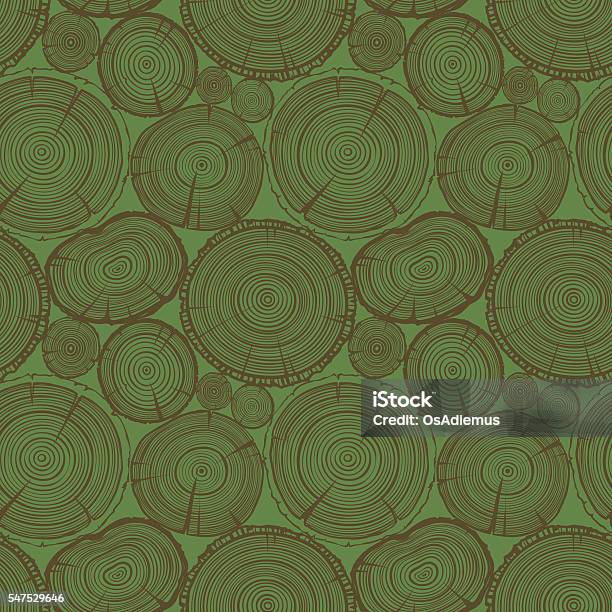 Growth Rings Vector Drawn Growth Rings Wooden Pattern Stock Illustration - Download Image ...