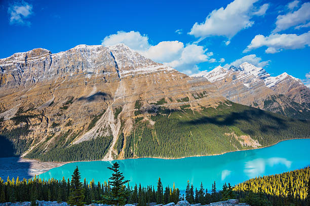 istock Magnificent lake with turquoise glacial water 547530652