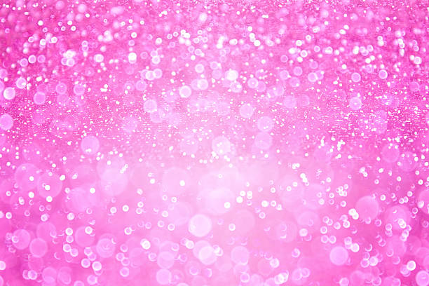 Pink Girl Princess Confetti Background