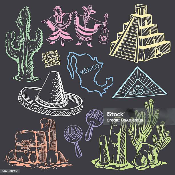 Ilustración de Dibujos De La Cultura Mexicana y más Vectores Libres de  Derechos de Pirámide escalonada - Pirámide escalonada, Dibujo a la tiza,  Maya - iStock