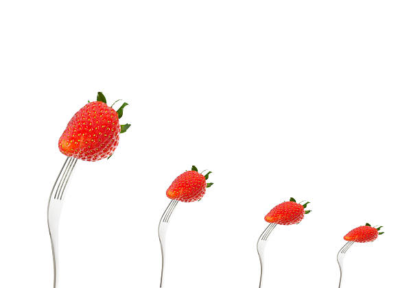 istock Fresh strawberry isolated on white background 547536914
