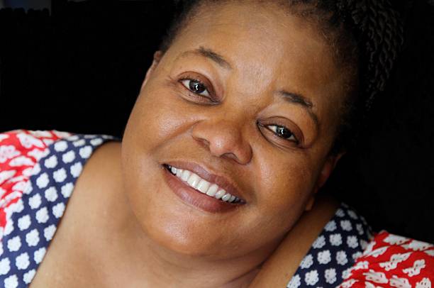 istock Happy Mature woman close up 547538850