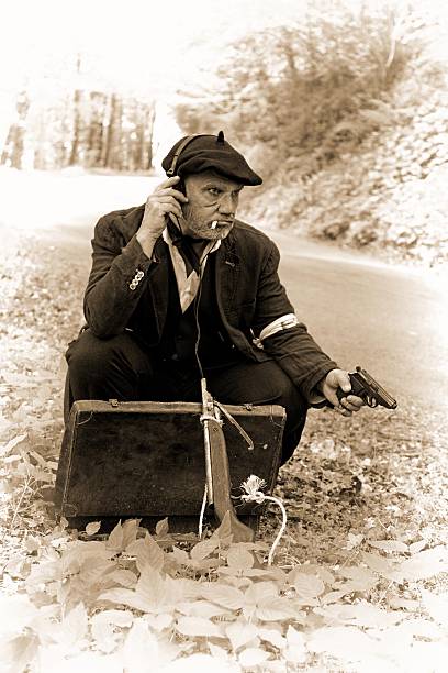 istock French resistance fighter, World War II reenactment 547539026