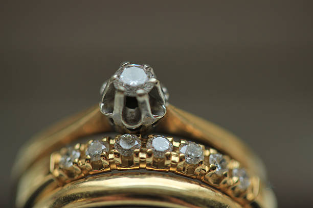 istock yellow golden diamond rings 547540396