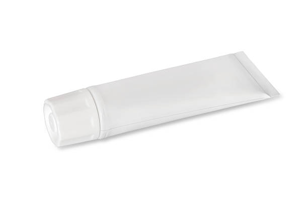 istock Tube of white color on a white background 547540492