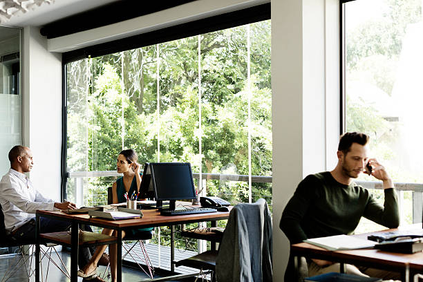 istock Business people working in office 555250307