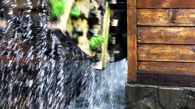 CU Close up Water wheel / Watermill