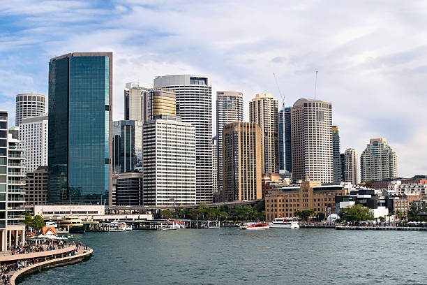 istock Circular Quay ferry terminal and The Rocks on Sydney Harbour 564561110