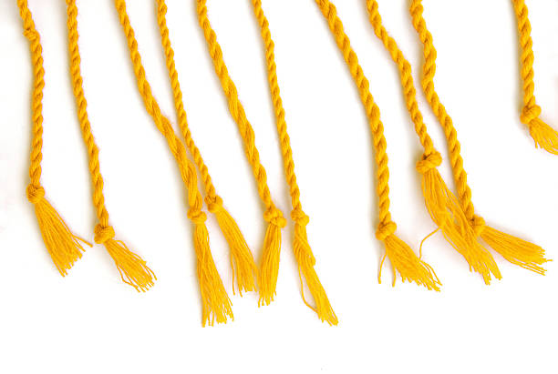 istock yellow cord on a white background 564561662