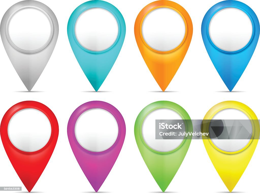 Map Merker Map Marker Set Stock Illustration - Download Image Now - Arranging ...