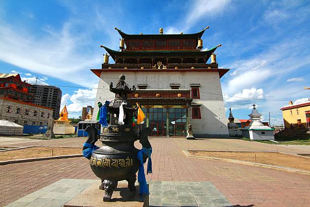 The Gandantegchinlen Monastery at Ulaanbaatar, Mongolia