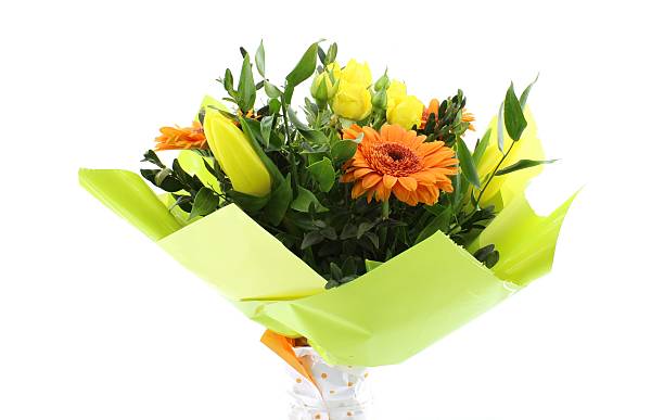 istock Flower bouquet, isolated on white 564565566