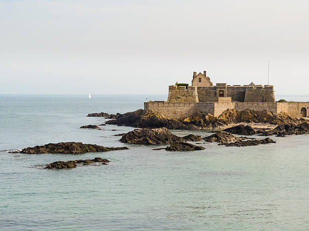 istock The coast Saint Malo and Fort National 564565736