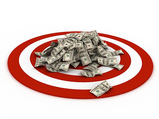 istock Business finance target money concept 564567090