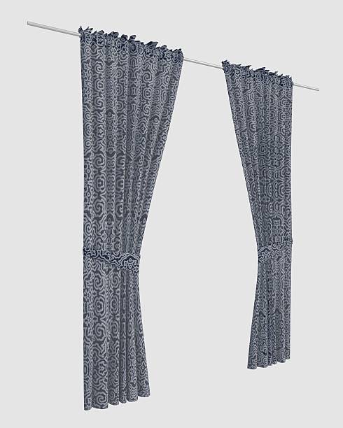 istock Illustration Curtains Isolated On White Background 564568618