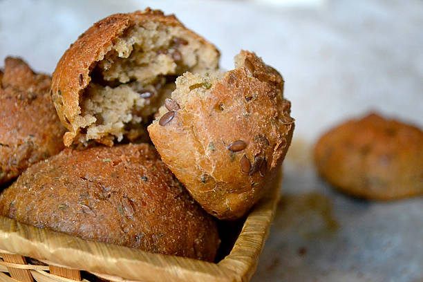 istock small rye bread with flax seeds in a wicker basket 564569390
