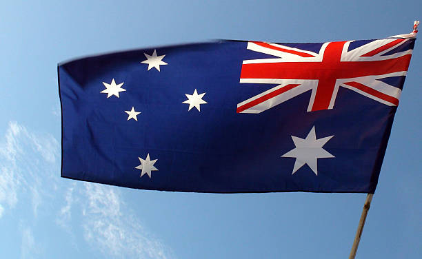istock View Of Australian Flag With Clipping Path 564570530