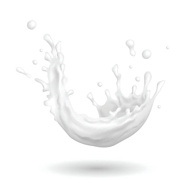 abstrakcyjny płyn biały splash - white background food nature macro stock illustrations