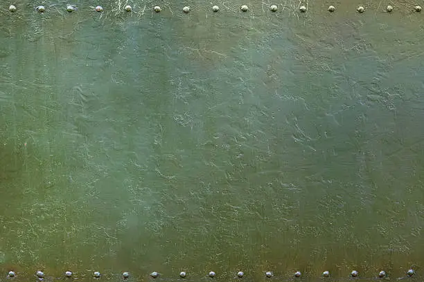 Photo of military riveted metal plate 1