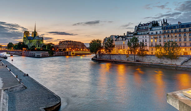 istock Beautiful evening in Paris, France 564574516