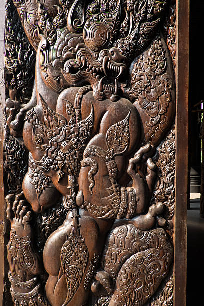 istock Wood crave,animal design. 564575492