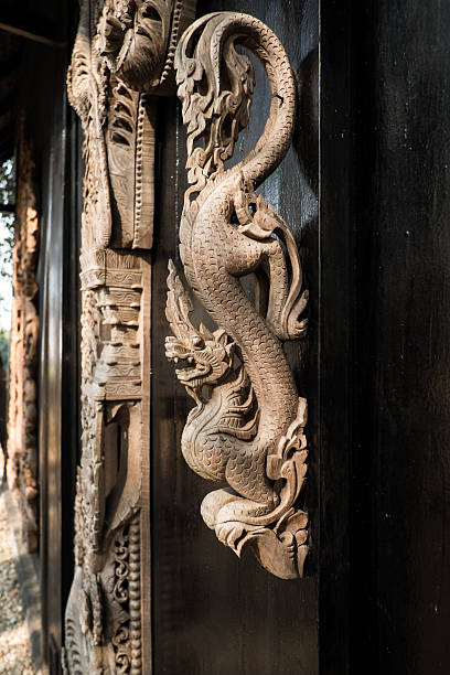 istock Wood crave,animal design. 564575978