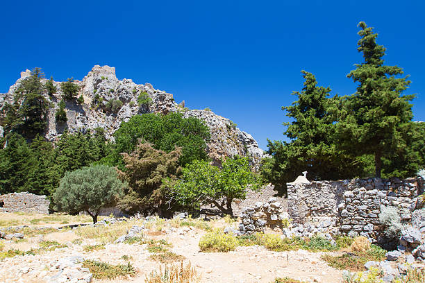 istock Building remains on dikeos hill, Kos, Greece. 564578032
