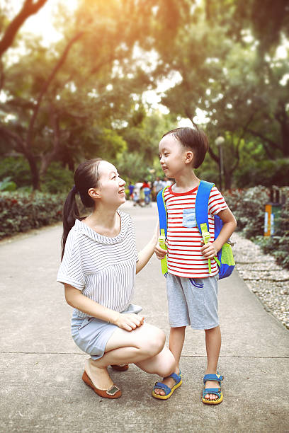 istock Happy Asian mother and son 564580210