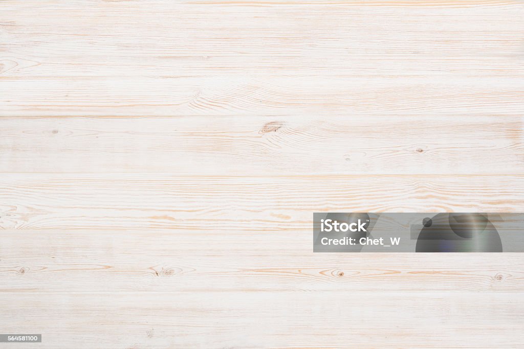 White, painted, wooden floor Product photo of white, painted, wooden floor. Visible texture background. Studio image taken from above, top view. Wood - Material Stock Photo