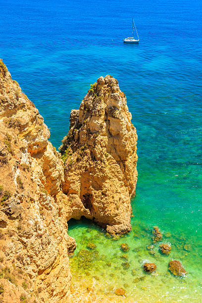istock View of sea and rocks 564583232