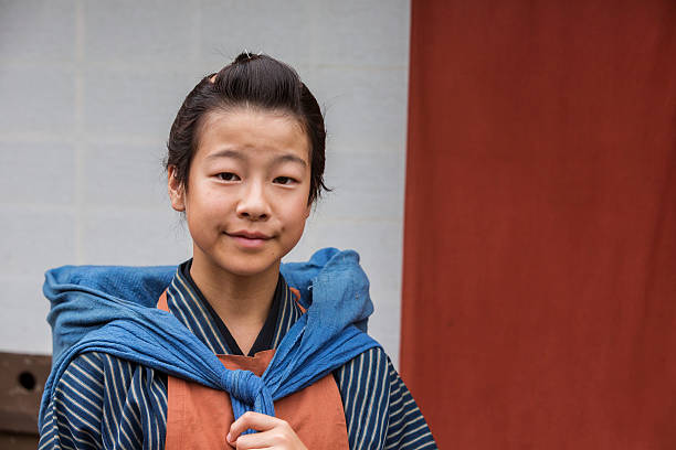istock Japanese Boy Dressed in Traditional Clothes 564585872