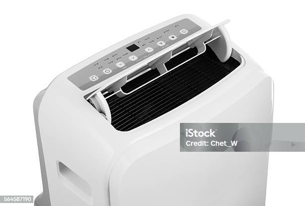 Portable Air Conditioner Isolated On White Background Stock Photo - Download Image Now