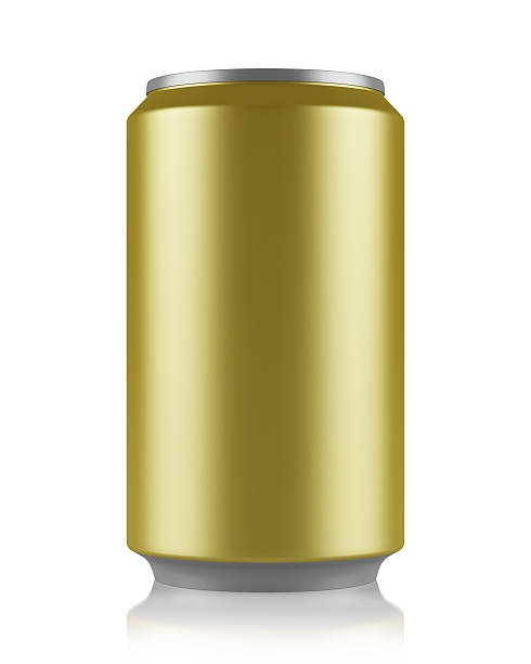 istock yellow beer can isolated on white background 564587470
