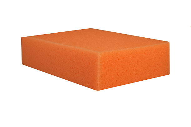 istock Orange Carwash Sponge Isolated On White Background 564588258