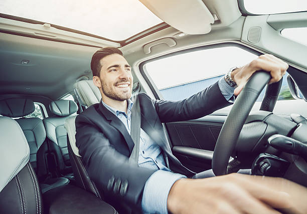istock Business Man Driving the Car 564588356