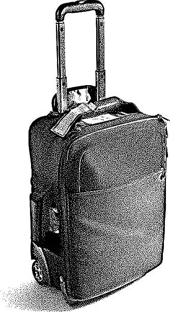 Vector illustration of Carry On Bag.