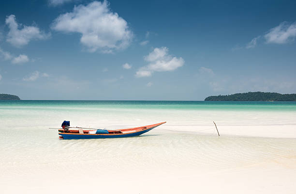 Tropical Paradise Beach, Koh Rong Sanloem, Sihanoukville Province, Cambodia stock photo