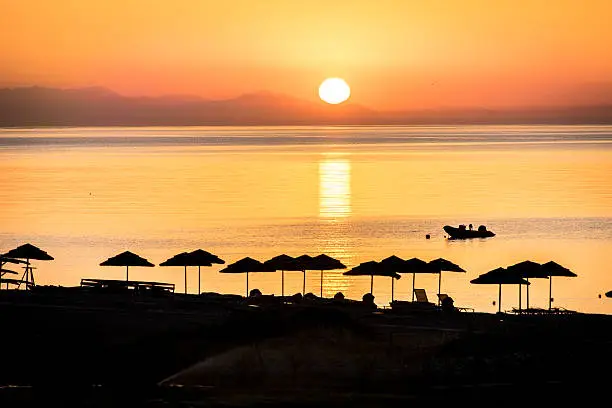 Sunrise on the island of Rhodes, Greece