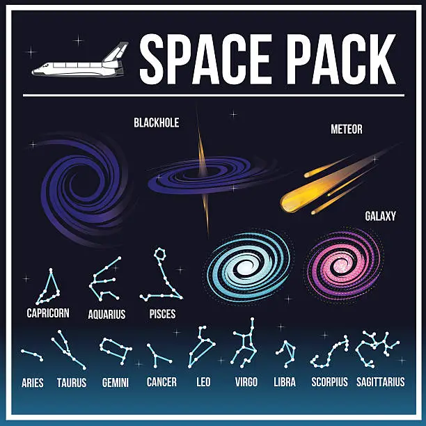 Vector illustration of Spacepack03