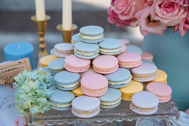 istock Candy bar. Table with sweets, candies, dessert 564592112