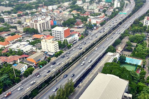 istock Highway in Bangkok, tilt shift blur filter 564592958